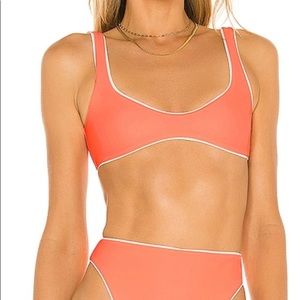 Tularosa Swim Top in Coral Sz Small